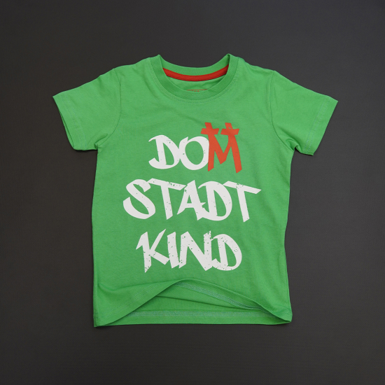 Kinder Shirt Domstadtkind grün 110/116