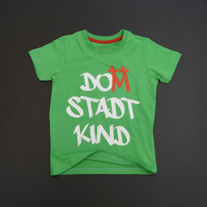 Kinder Shirt Domstadtkind grün 110/116