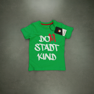 Kinder Shirt Domstadtkind grün 110/116