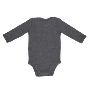 Domstadtkind Babybody langarm anthrazit 3 - 6 Monate