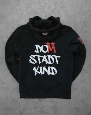 Domstadtkind Premium Zipper Hoodie schwarz mit...