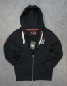 Domstadtkind Premium Zipper Hoodie schwarz mit Rückendruck