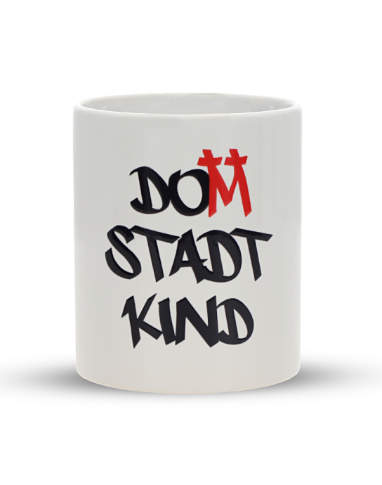 Domstadtkind Köln Tasse weiss glänzend