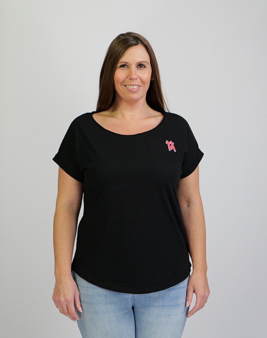 Damen Shirt Kölner Dom mit zweifarbigem 3D Druck Nord/Süd Turm