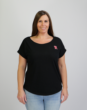 Damen Shirt Kölner Dom mit zweifarbigem 3D Druck Nord/Süd Turm