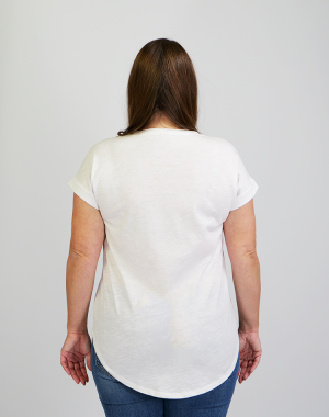 Damen Shirt Kölner Dom mit zweifarbigem 3D Druck Nord/Süd Turm