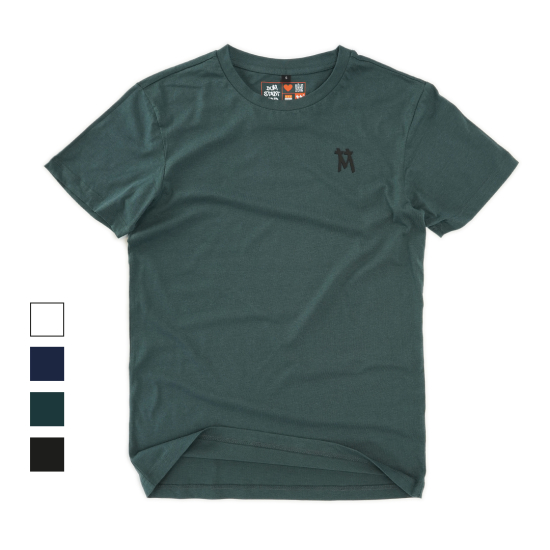 Basic Shirt light Kölner Dom mit einfarbigem 3D Druck Nord/Süd Turm dunkel grün L