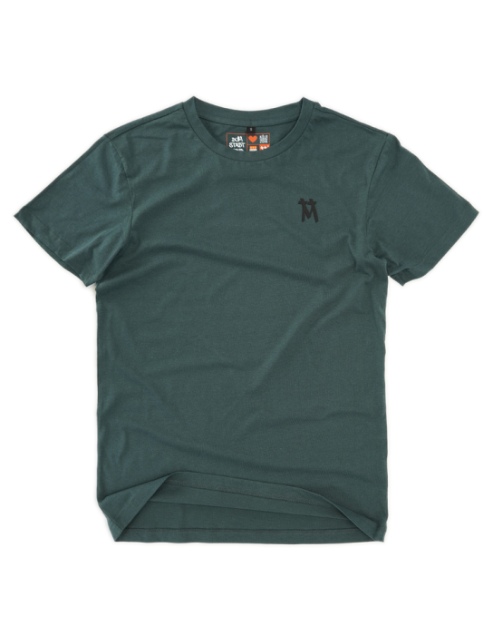 Basic Shirt light Kölner Dom mit einfarbigem 3D Druck Nord/Süd Turm dunkel grün XXL