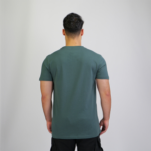 Basic Shirt light Kölner Dom mit zweifarbigem 3D Druck Nord/Süd dunkel grün L