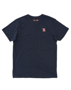 Basic Shirt light Kölner Dom mit zweifarbigem 3D Druck Nord/Süd navy XXL