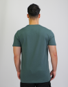 Basic Shirt light Kölner Dom mit zweifarbigem 3D Druck Nord/Süd dunkel grün 4XL