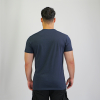 Basic Shirt light Kölner Dom mit zweifarbigem 3D Druck Nord/Süd navy 5XL