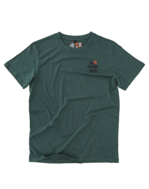 Basic Shirt light Domstadtkind mit dreizeiligem Logo 3D dunkel grün M