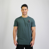 Basic Shirt light Domstadtkind mit dreizeiligem Logo 3D dunkel grün M