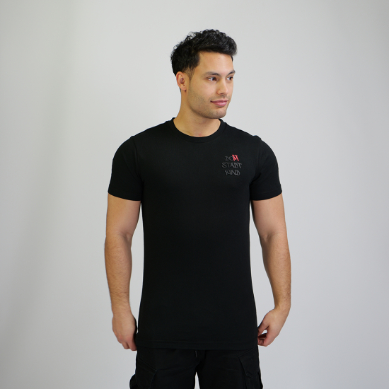 Basic Shirt light Domstadtkind mit dreizeiligem Logo 3D schwarz L