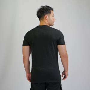 Basic Shirt light Domstadtkind mit dreizeiligem Logo 3D schwarz L