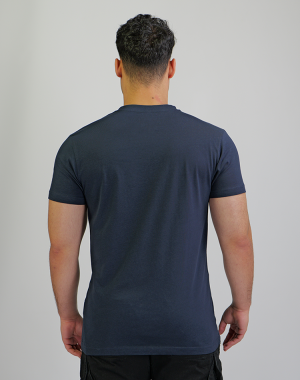 Basic Shirt light Domstadtkind mit dreizeiligem Logo 3D navy L