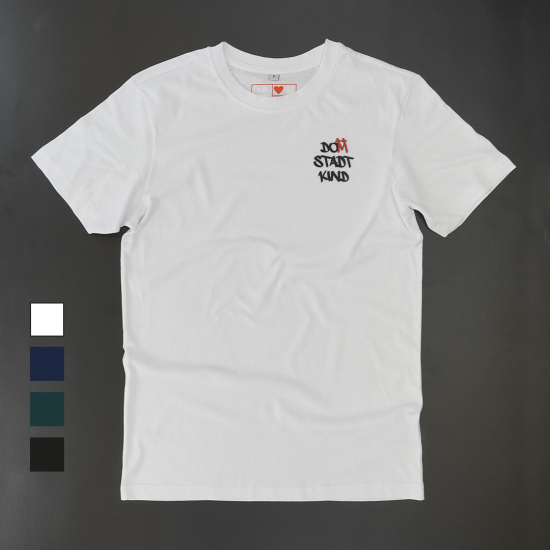 Basic Shirt light Domstadtkind mit dreizeiligem Logo 3D weiß XXL