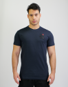 Basic Shirt light Domstadtkind mit dreizeiligem Logo 3D navy 4XL