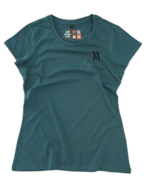 Damen Basic Shirt light Kölner Dom mit einfarbigem 3D Druck Nord/Süd Turm