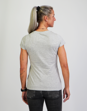 Damen Basic Shirt light Kölner Dom mit einfarbigem 3D Druck Nord/Süd Turm