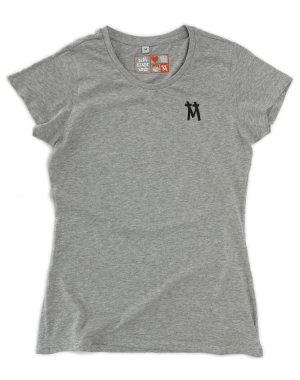 Damen Basic Shirt light Kölner Dom mit einfarbigem 3D Druck Nord/Süd Turm