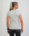 Damen Basic Shirt light Kölner Dom mit einfarbigem 3D Druck Nord/Süd Turm