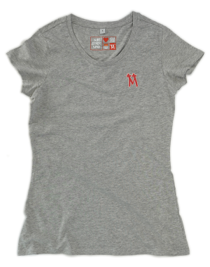 Damen Basic Shirt light Kölner Dom mit zweifarbigem 3D Druck Nord/Süd Turm