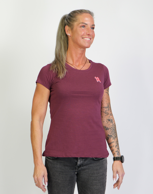 Damen Basic Shirt light Kölner Dom mit zweifarbigem 3D Druck Nord/Süd Turm