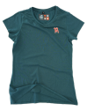 Damen Basic Shirt light Kölner Dom mit zweifarbigem 3D Druck Nord/Süd Turm
