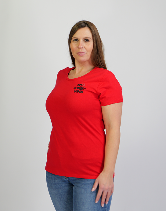 Damen Basic Shirt light Domstadtkind mit dreizeiligem Logo 3D
