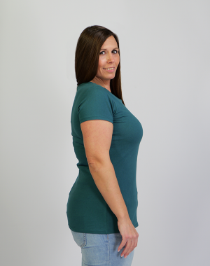 Damen Basic Shirt light Domstadtkind mit dreizeiligem Logo 3D