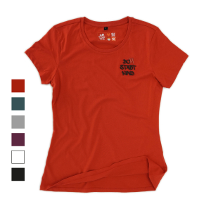 Damen Basic Shirt light Domstadtkind mit dreizeiligem Logo 3D rot XXL