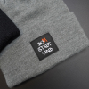 Beanie grau mit Umschlag Domstadtkind Logo gewebtes Label