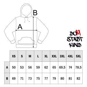 Domstadtkind Hoody basic all black XL