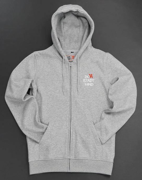 Domstadtkind Zipper basic heather grey 4XL