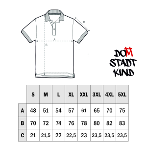Poloshirt Domstadtkind Unisex light