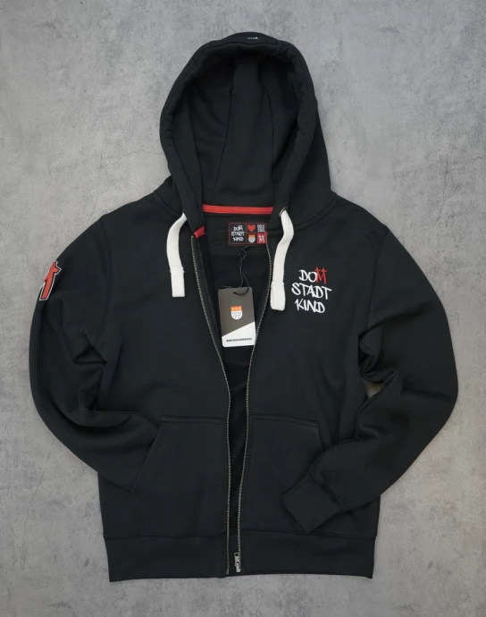 Domstadtkind Premium Zipper Hoodie schwarz
